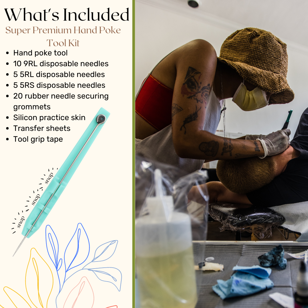 SUPER Premium Hand Poke Tattoo Accessory Kit – TheLooneyZoo